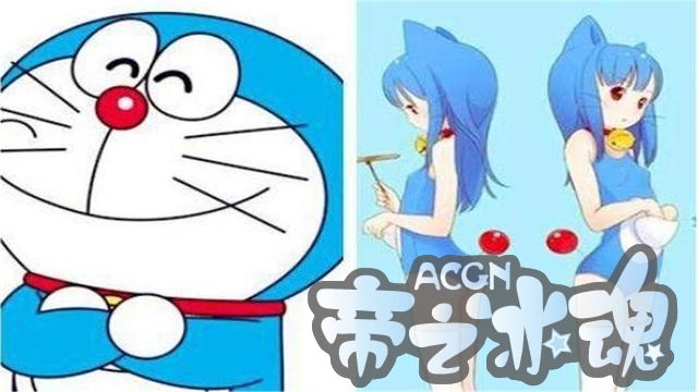 当动漫角色拟人化后，哆啦A梦女装大佬，红太狼少儿不宜！