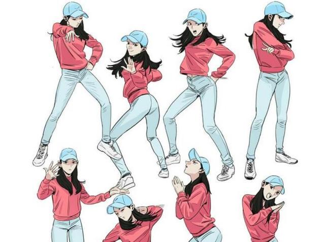 漫画教学：通过舞蹈来学习画动漫人物的形体，赶紧学起来