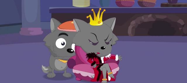 看了红太狼变成小萝莉的这集才知道，她真的是被宠成了公主