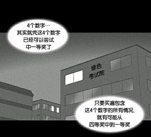 恐怖漫画推荐《中奖号码》，如果女朋友身上出现中奖号码会怎么做