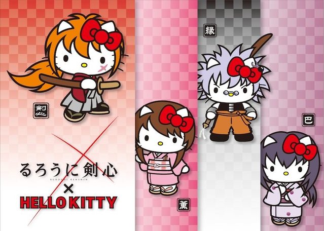 电影「浪客剑心」x HELLO KITTY联动设计公开