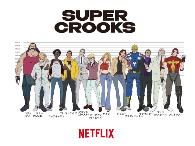 骨头社公开新作动画「Super Crooks」主视觉图