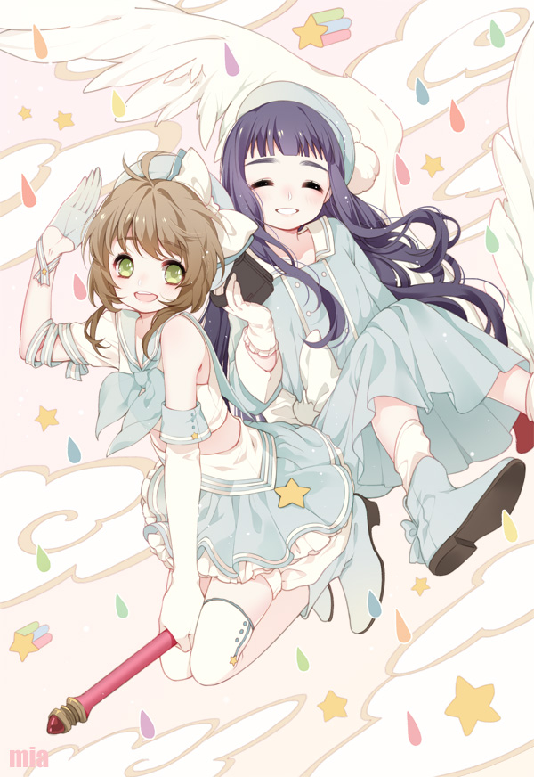【图集分享】Mia 绘制的《魔卡少女樱/百变小樱》帝之冰魂动漫木之本樱与知世