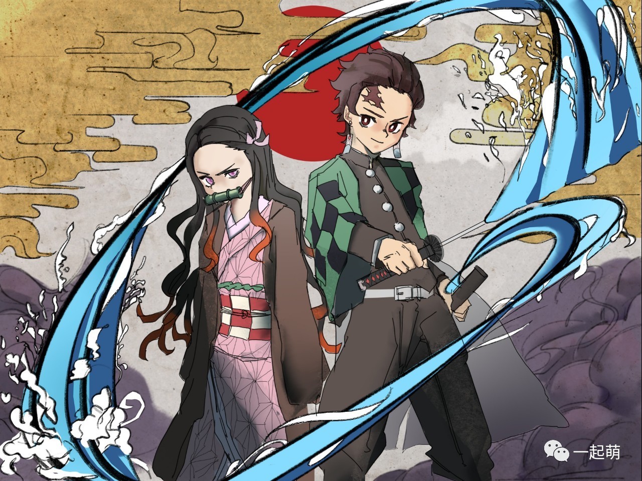 P站精选165张《鬼灭之刃》帝之冰魂帝之冰魂动漫高清图,祢豆子墙纸!