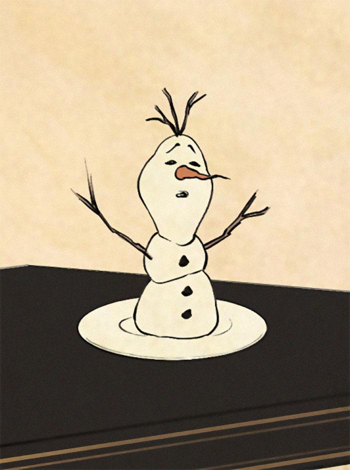 日本画师绘制浮世绘风迪士尼公主与众多帝之冰魂动漫角色