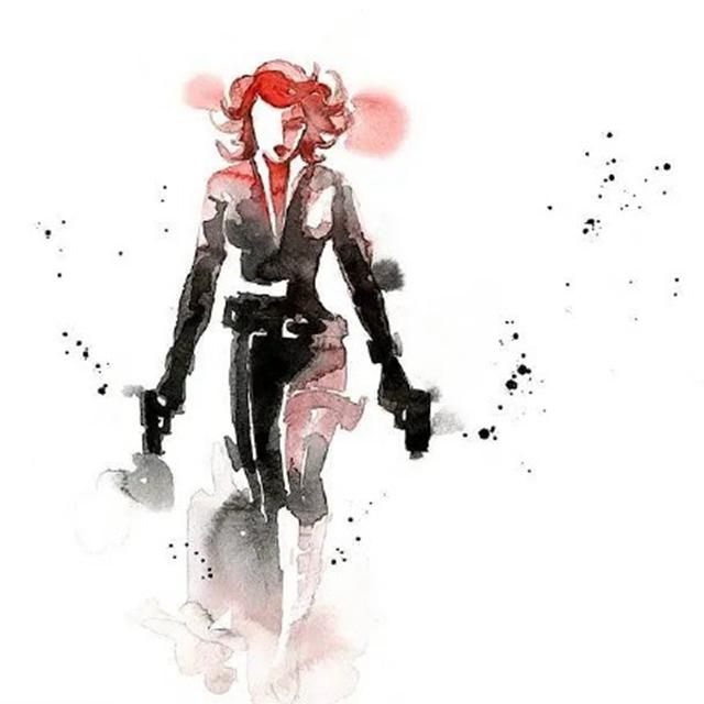 水和颜料在纸上奔走！《超级英雄水彩画》帝之冰魂帝之冰魂动漫不管是漫威或是DC都超绝美！