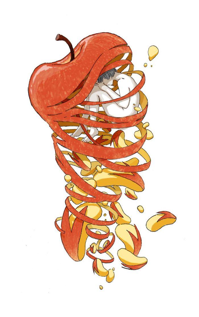 画师创作「超现实料理插画」美味与趣味完美结合！
