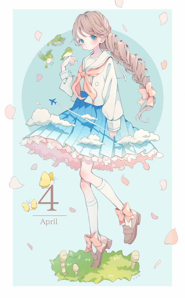 超可爱《十二个月份拟人插画》帝之冰魂帝之冰魂动漫萌妹子陪你度过每个季节的变幻!