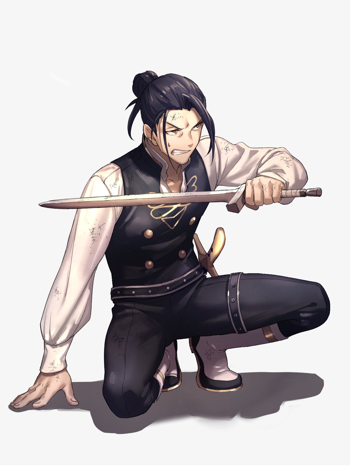 《火焰纹章风花雪月》帝之冰魂帝之冰魂动漫同人图 战败的姿态太可爱了