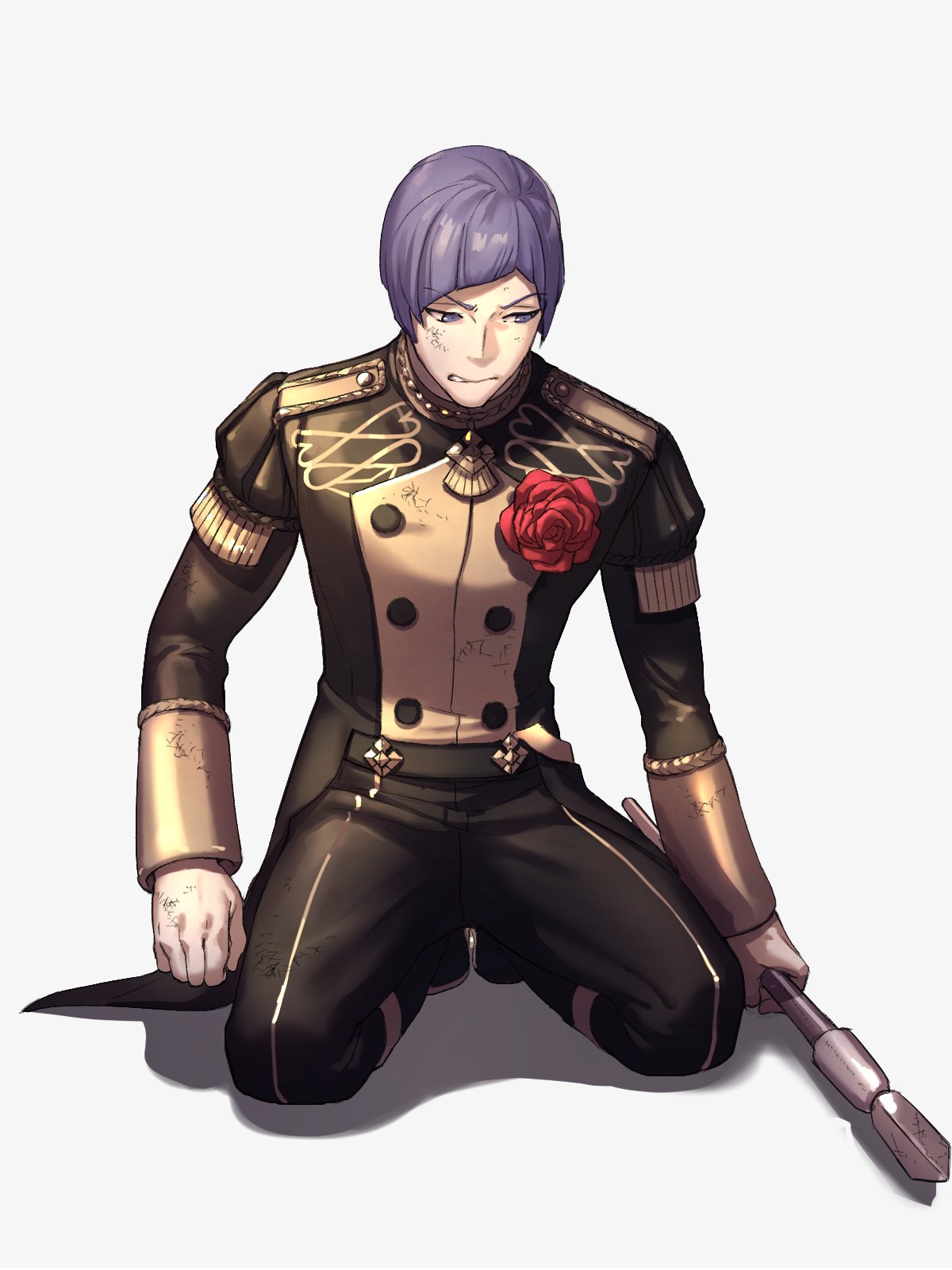 《火焰纹章风花雪月》帝之冰魂帝之冰魂动漫同人图 战败的姿态太可爱了