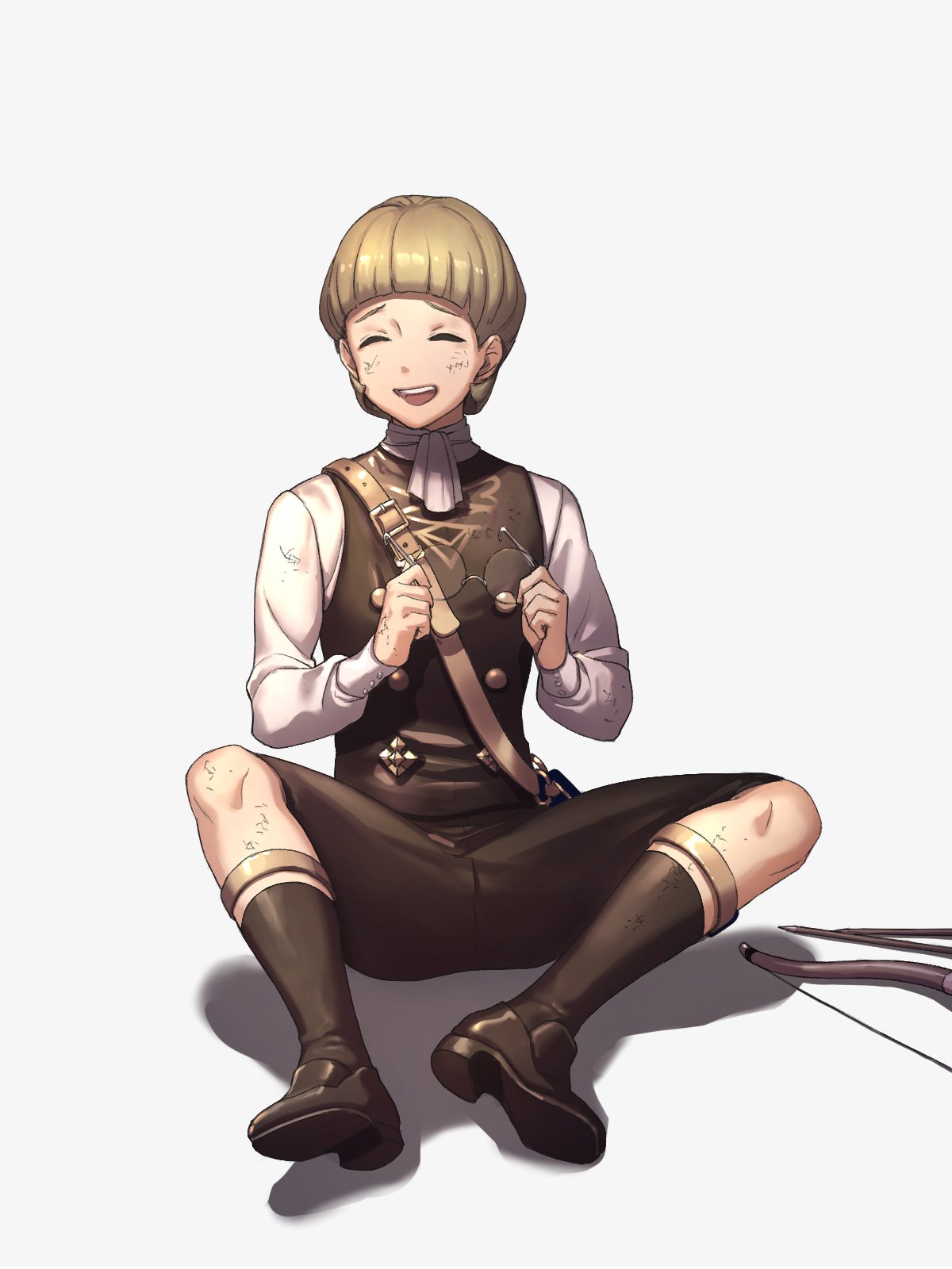 《火焰纹章风花雪月》帝之冰魂帝之冰魂动漫同人图 战败的姿态太可爱了