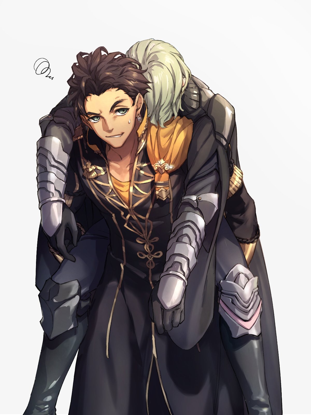 《火焰纹章风花雪月》帝之冰魂帝之冰魂动漫同人图 战败的姿态太可爱了